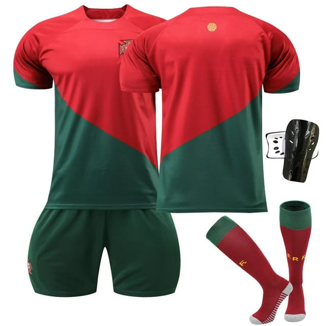 Portugal World Cup Home Shirt No. 7 Ronaldo Kids Jersey No No+Str+Sky Kis 18(100-110CM)