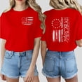 thumbnail image 2 of ibiyuan 250th Anniversary Usa Shirt Womens T Shirts Cotton Crew Neck 4th Of July Shirts Casual Short Sleeve Independence Day Women Shirts Womens Tops, 2 of 6