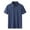 Blue, variant on JLFKNG Summer Shirts For Men Short Sleeve Polo Shirt For Men Simple Solid Color Buttons Up Breathable Slim Fit Shirt Tops Lounge Clothing Fot Men