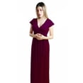 thumbnail image 2 of Vestido Largo Tipo Bata Cruazado Cintilla Formal Abierto THE DIFFERENT SOCIETY Side B collection Vestido largo, Tipo Bata con abertura y Tirante, Para Toda Ocasión., 2 of 4