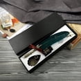 thumbnail image 2 of Feather Pen Set, Retro Style Carved Design, Personalized Pens, with Ink, 2 Replacement Tips, Fountain Pen Stand Base, Green, 2 of 6