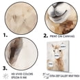 thumbnail image 4 of Designart "Grunge-Styled Minimalism: Alpaca I" Alpaca Picture Framed Canvas Wall Art, 4 of 5