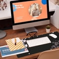 thumbnail image 5 of Large Gaming Mouse Pad for Desk,Falling Cherry Blossoms Desk Mat,Cherry Blossoms Desk Pad,Extended Big Computer Keyboard Mouse Pad with Non-Slip Base and Stitched Edge,31.5"x11.8", 5 of 6