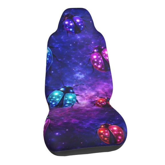 Galaxy Ladybug Car Seat Covers Stretch Car Seat Protectors Universal Fit