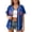 Blue, variant on Women's Tops T Shirts Patriotic Independence Day Sleeveless Baseball Going Out Shirts