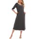 thumbnail image 2 of Vestido de tumbona para mujer con bolsillos, mangas 3/4, camisones sueltos, pijamas para descan MABOTO Vestido, 2 of 7