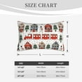 thumbnail image 4 of Daiia Christmas Houses Bedding Waterproof Pillow Protector Zippered Queen – Bed Bug Proof Pillow Encasement-16"x24", 4 of 6