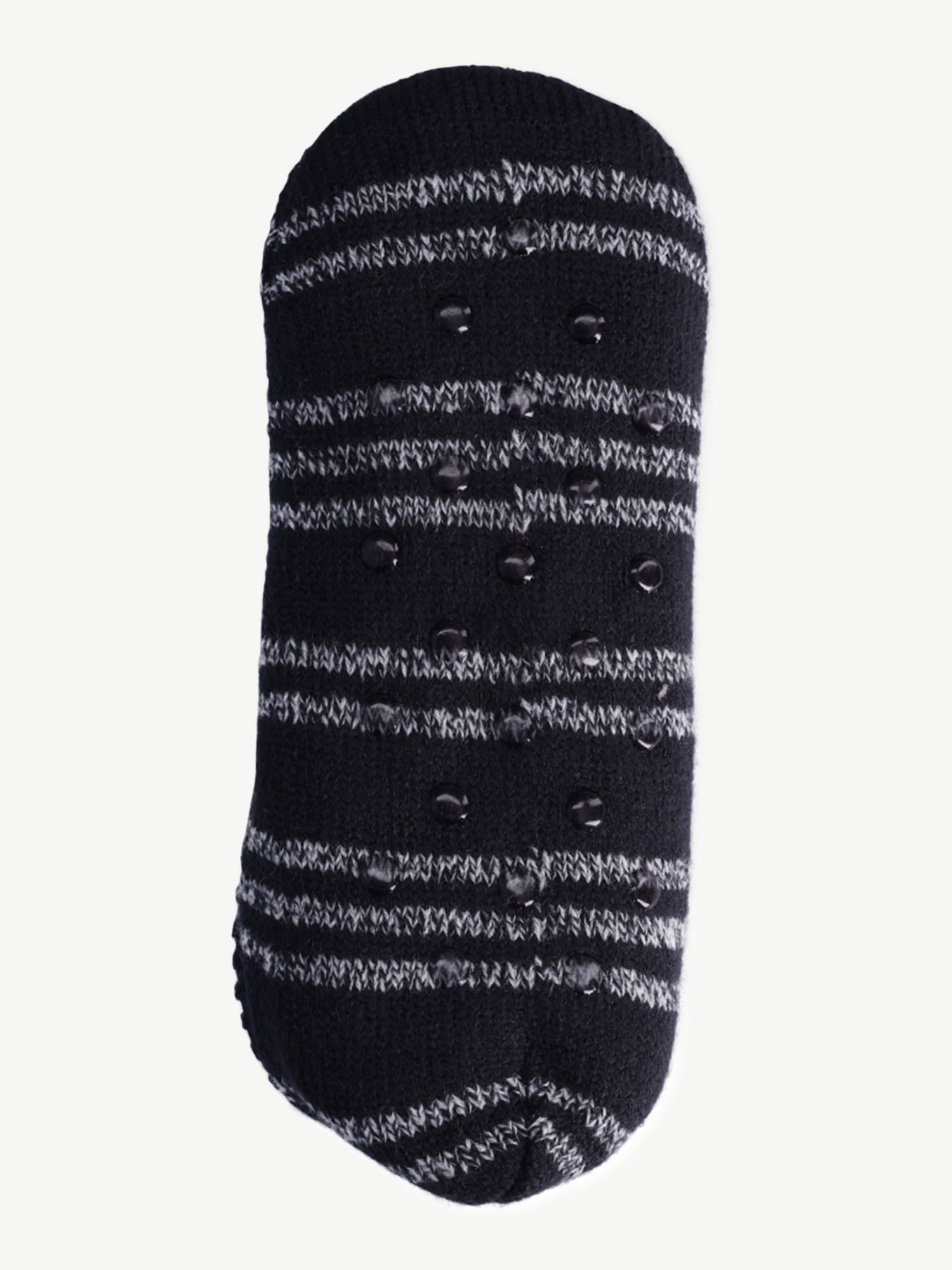 Joyspun Women's Knit Slipper Socks, 2-Pack, Size 4-10