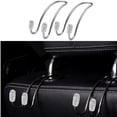 thumbnail image 5 of Two Diamond Inlaid Car Hooks Stainless Steel Multi-Function Car Seat Storage Car Hooks (Black), 5 of 5
