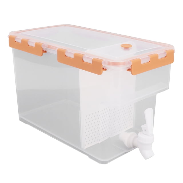 Hervidor Frío para Refrigerador con Grifo Jarra de Agua Fría de Plástico con Infusor de Frutas Dispensador de Bebidas de Gran Capacidad Contenedor de Bebidas con Filtro ANGGREK Otros