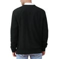 thumbnail image 7 of Iceglad Men's Crewneck Sweater Soft Cotton Rib Knit Casual Long Sleeve Classic Pullover Sweater, 7 of 7