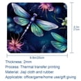 thumbnail image 5 of Dragonfly Square 8.3x9.8 Inch Non-Slip Rubber Bottom Printed Desk Mat Gaming Mouse Pad Mousepad Suitable for Office and Gaming, 5 of 6