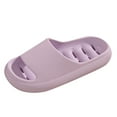 thumbnail image 4 of Mepaouo Women's Shower Shoes with Holes Quick Dry Non Slip Home Slippers Beach Slide Sandals Purple 6, 4 of 5