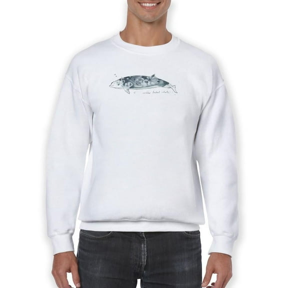 Cetacea Cuviers Beaked Whale. Sweatshirt Men -June Erica Vess Designs, Male x-Large