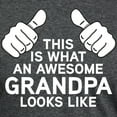 thumbnail image 3 of CafePress - Awesome Grandpa Mens Tri Blend T Shirt - Mens Tri-blend T-Shirt, 3 of 4