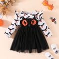 thumbnail image 2 of mgoYE Little Toddler Girls Halloween Cat Dress Outfits - Toddler Girl Pumpkin Dresses for Kids 12M-5T(Black,2-3 Years), 2 of 7