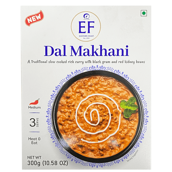 Eastern Feast - Ready to Eat Vegetarian Meals, 10.58 oz (Dal Makhani) 4 PACK.