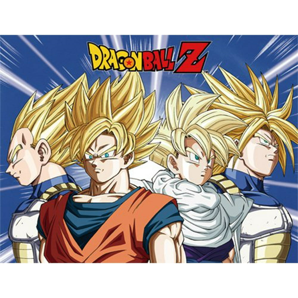Blanket Dragon Ball Z Super Saiyan Z Warriors Sublimation Throw