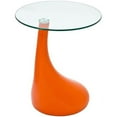 thumbnail image 2 of Modway Teardrop Accent Side Table with Glass Top, Multiple Colors, 2 of 4