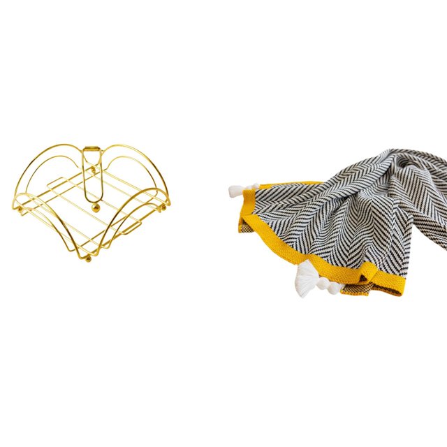 Servilletero,Servilletero Soporte para pañuelos de papel de mesa,Dispensador de servilletas vertical con base de hierro,Manta de punto,Manta de punto decorativa para el hogar