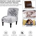 thumbnail image 3 of Armless Chair Slipcover Removable Armless Chair Cover Printed Armless Accent Chair Covers Washable Slipper Chair Slipcovers Furniture Protector Covers for Extra Large Armless Accent Chair, 3 of 7