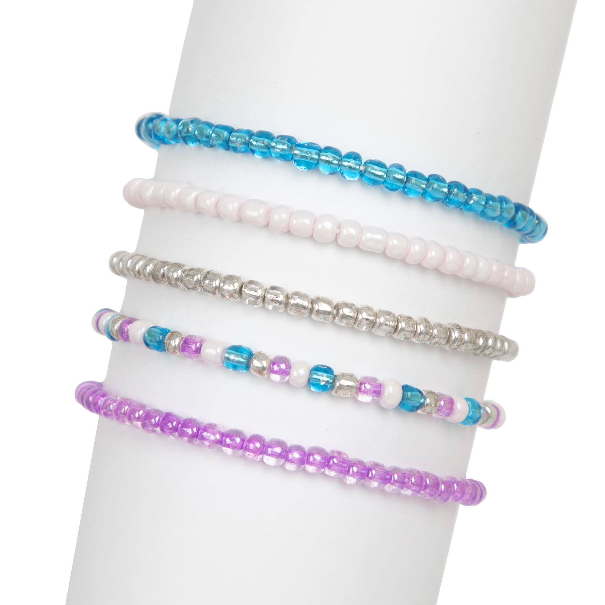 Cousin DIY E-Bead Purple & Aqua Mix for Crafting and Jewelry, 45g