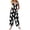 White, variant on Womens Halloween Jumpsuits Candy Skull Sleeveless Backless Funny Overalls Spiderweb Bat Wide Leg Spooky Rompers, L