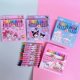 thumbnail image 3 of Juego de crayones Sanrio mini, 12 colores, kulomi, pincel de graffiti para niños, suministros de arte, al, 3 of 5