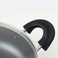 thumbnail image 4 of Oster 75663.02 10.25 in. Claiborne Aluminum Covered Saute Pan with Helper, Charcoal Grey, 4 of 10