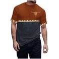 thumbnail image 3 of Jinhomg Mens Casual Graphic T-Shirts Vintage Western Animal Print Tees Big and Tall Comfy Short Sleeve Crew Neck Tops 2025 Daily Wear Navy XL, 3 of 6