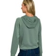 thumbnail image 3 of Zenana Drawstring Scuba Hoodie, 3 of 3
