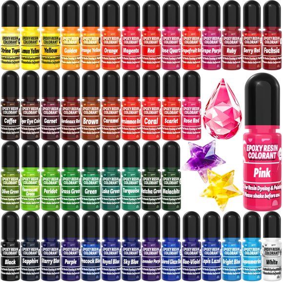 Set de Pigmentos de Resina Epoxi SigWong 48 Colores de 6 ml Cada Uno
