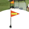 thumbnail image 1 of Bandera de bicicleta con asta y tira reflectante. Fácil instalación. Bandera versátil para carritos de golf. Alta visibilidad para personas mayores y, 1 of 8