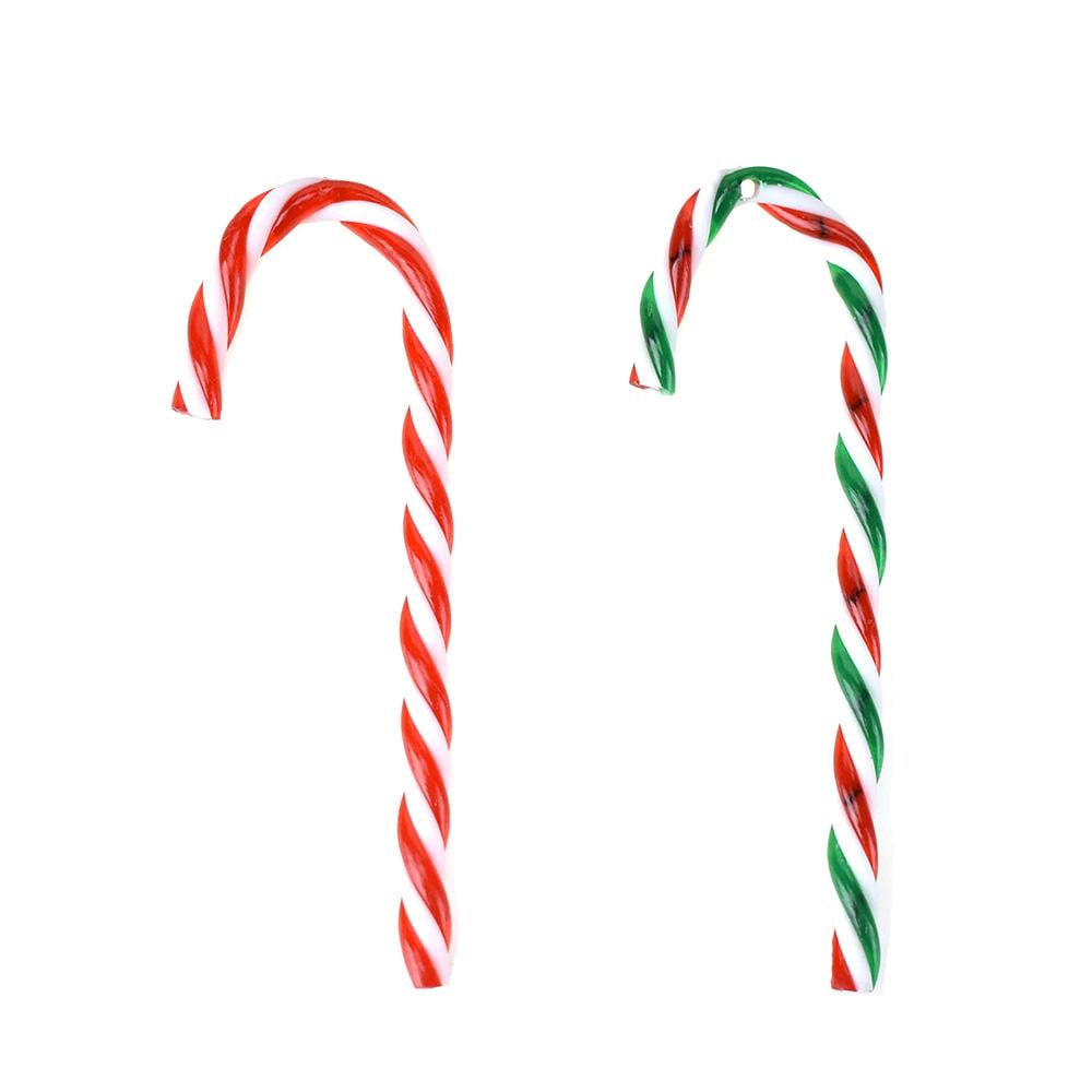 Candy Cane Christmas Ornaments, Assorted, 41/2Inch, 12Piece