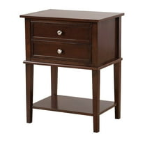 Glory Furniture Newton Nightstand in Cappuccino Color