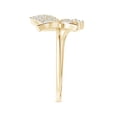 thumbnail image 3 of ANGARA Natural Diamond Butterfly Bypass Ring in 14K Yellow Gold for Women (Size-3.5mm | Color-G | Clarity-VS2) | April Birthstone, Birthday, Anniversary, Jewelry Gift for Women | Natural Diamond Ring, 3 of 9