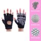 thumbnail image 4 of Negro cuatro tamaños de guantes de muñeca con cinturón de fitness de silicona antideslizante, tela de ropa de alta elasticidad, XL, 4 of 5