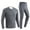 Gray, variant on Dreluolixuan Mens Thermal Underwear Set Soft Long Johns Hunting Gear Base Layer Winter Cold Weather Camping Top and Bottom Sets