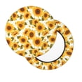 thumbnail image 2 of Hirioo Modern Elegant Sunflower for Round Bar Stool Seat Covers Washable Stool Cushion Slipcover Elastic Bar Chair Covers for 12-14 Inch Chair-13 inch, 2 of 7