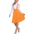 thumbnail image 2 of FALDA SUSPENDIDA CUTE PARA MUJERES, CORSÉ DE CINTURA ALTA, FALDA CORTA EN MINI SKIRT, COLOR NARANJA CLARO, 2 of 5
