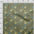 thumbnail image 2 of oneOone Viscose Chiffon Dusty Green Fabric Clothes|Footprint & Baby Feeder Kids Diy Clothing Quilting Fabric Print Fabric By Yard 42 Inch Wide, 2 of 4