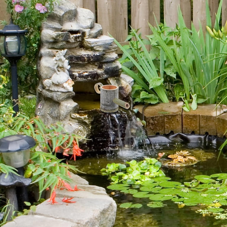 Raindrops Water Fountain Outdoor Spout for Small Pond Garden