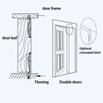 thumbnail image 4 of tredstone French Door Thickened Plug in Core Concealed Lock Bolts Top Firm Wear Restant Concealed Enhanced Theft Function 8in, 4 of 6