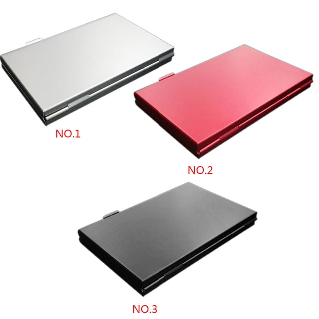 Memory Card Carrying Case Micro memory card case; SD TF Card 24 Slots Storage Box Aluminum Alloy Shockproof Protector Case