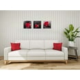 thumbnail image 6 of Red Canvas Wall Art Bedroom Wall Decor Black and White Zen Stones Spa Wall Art Rose Pictures for Living Room Kitchen Home Decorations Red Bathroom Accessories Flower Paintings Room Artwork, 6 of 6