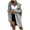 Gray, variant on Ozmmyan Women's Fashion Long Sleeve Solid Hooded Knit Cardigan Long Sweater Coat