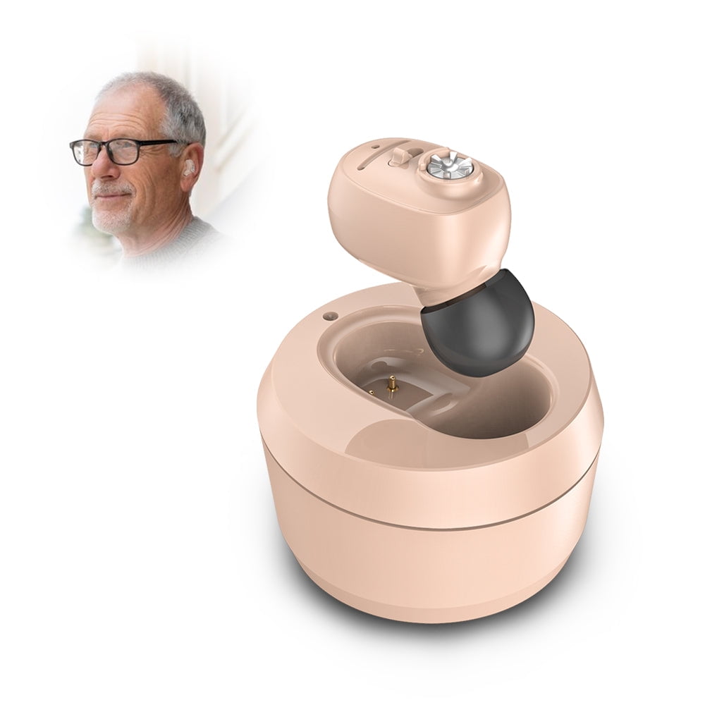 ELCTRTICI Hearing Aids for Seniors, Rechargeable, VHP-1607, Beige, Single