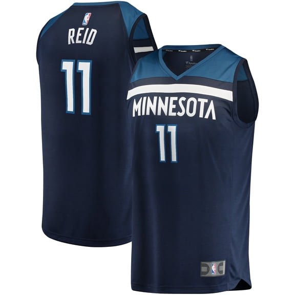 Men's Fanatics Naz Reid Navy Minnesota Timberwolves Fast Break Replica Jersey - Icon Edition