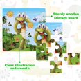 thumbnail image 3 of Nashrio Rompecabezas de Madera para niños pequeños de 2 a 5 años (Juego de 6) Juego de Regalo de Juguete de Rompecabezas de Animales educativos y de Aprendizaje Preescolar de 9 Piezas para niños y niñ, 3 of 4