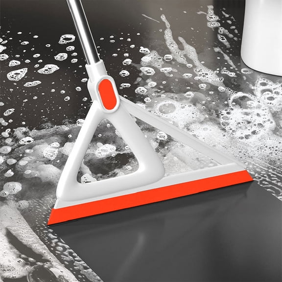 Upgraded Multifunction Squeegee Besom For Floor - Sweeping Besom With Detachable, Stainless Steel Handle - Clean Liquid, Food Mess, Pet Hair Remover L